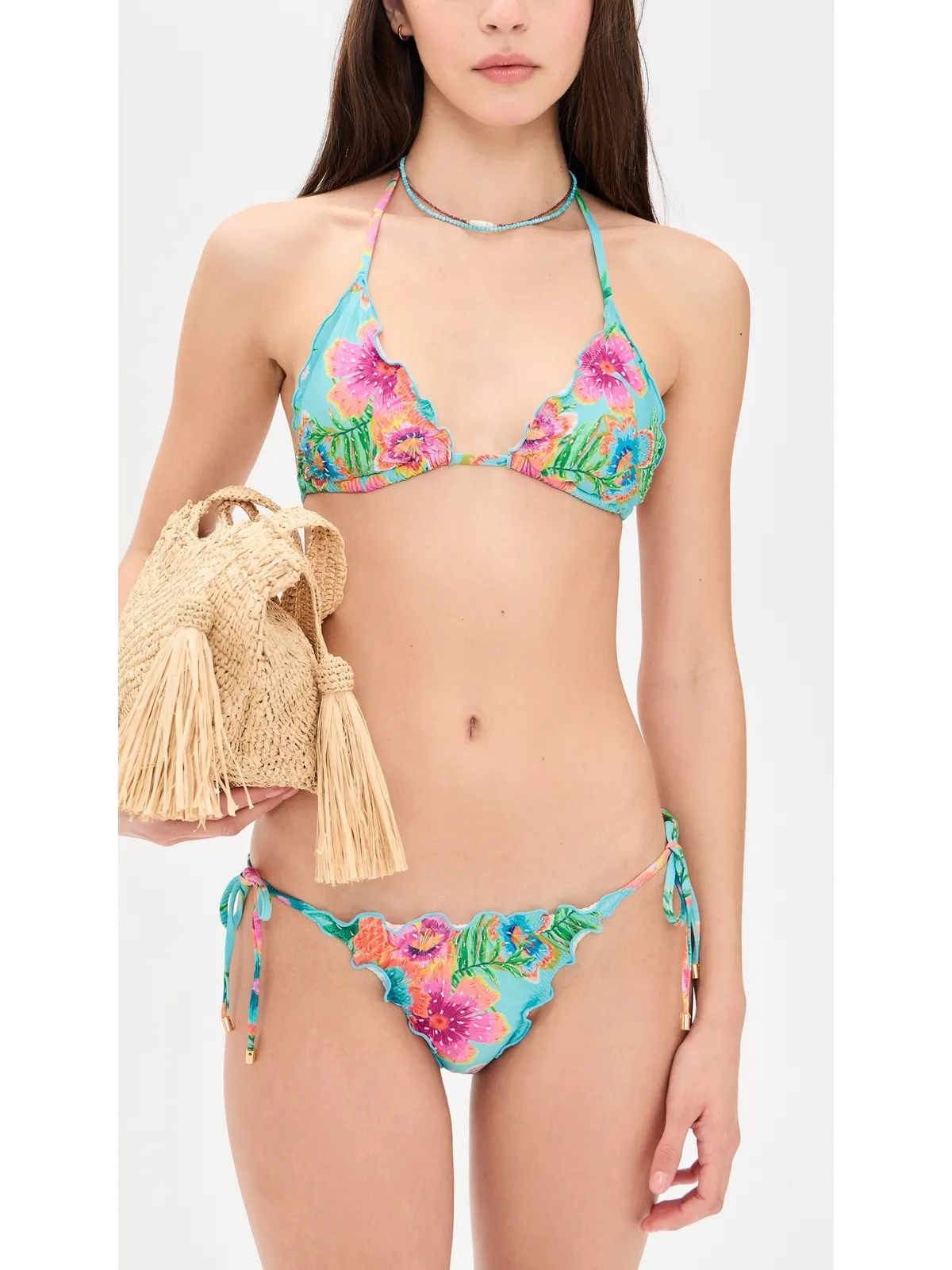 PQ Swim 刺繍入りレタスヘムボトム Solana - 画像4