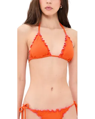 PQ Swim レタスエッジ トライアングル ビキニトップ Paloma - サムネイル1