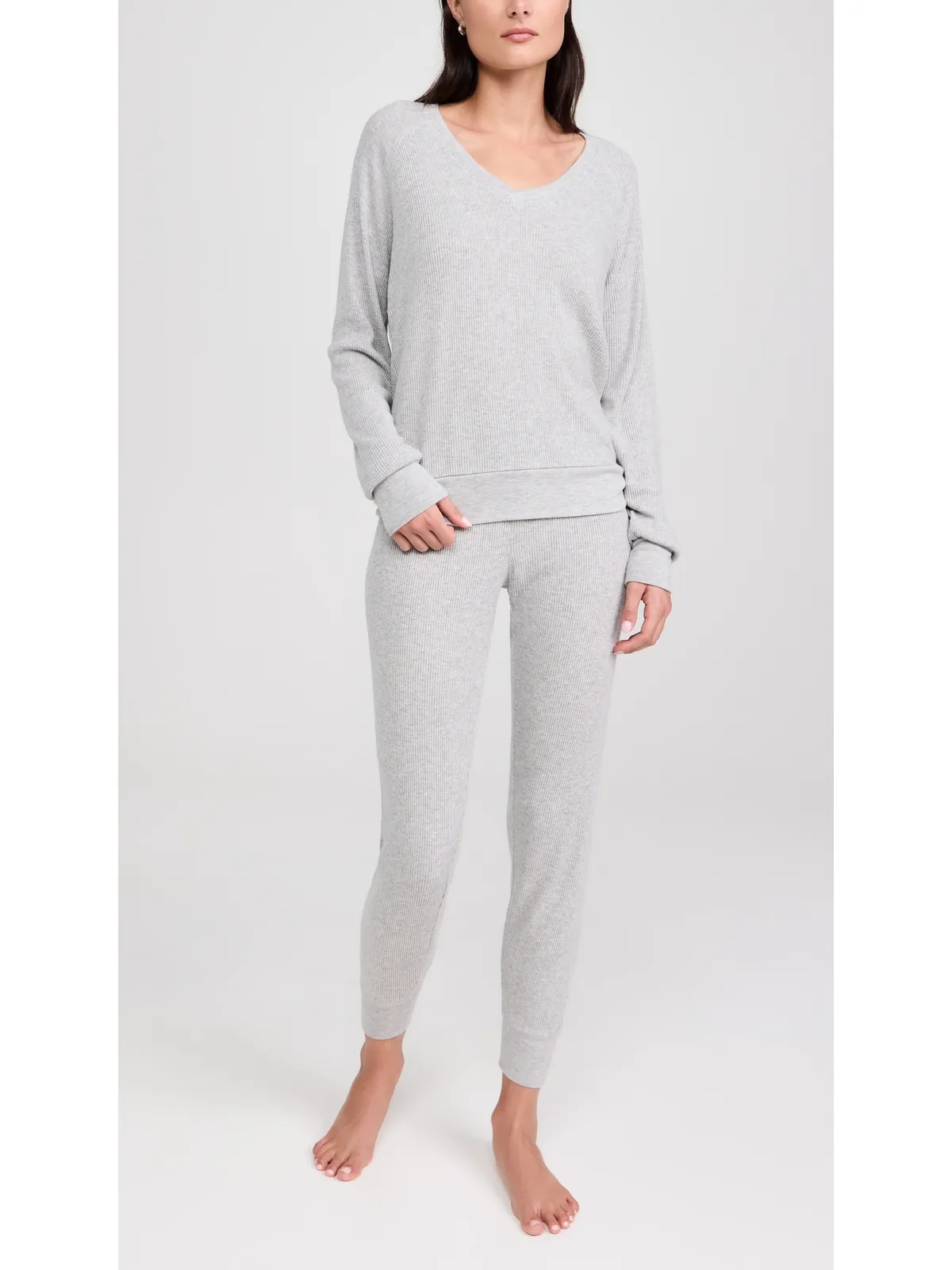 PJ Salvage ロングスリーブ テクスチャードエッセンシャルズ トップ - 画像5