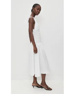 Prime of Lime Lourdes Dress White - サムネイル4