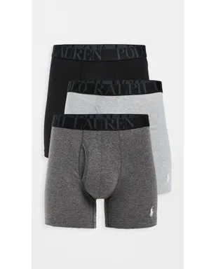 Polo Ralph Lauren Underwear ストレッチ クラシックフィット ボクサーブリーフ 3枚組 アンドーバー/チャコール/ポロブラック - サムネイル2