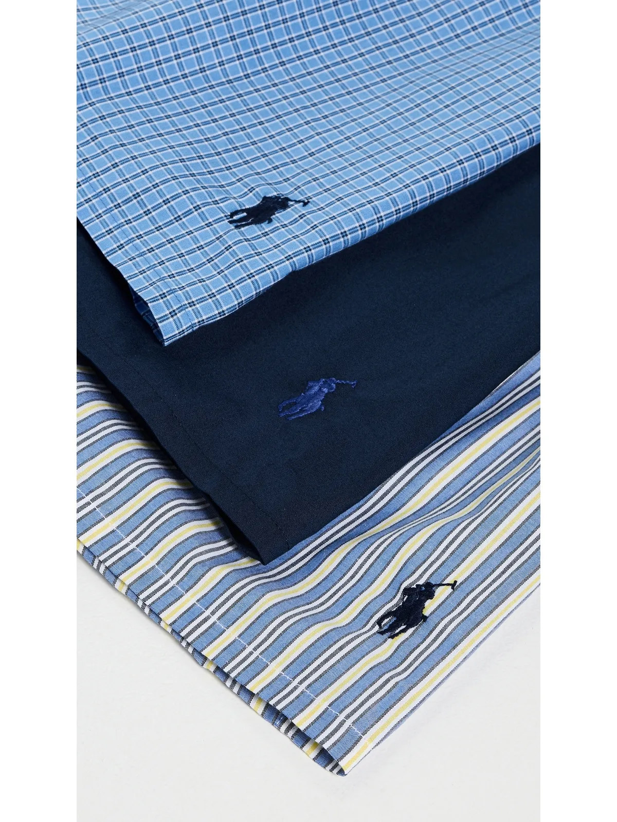 Polo Ralph Lauren Underwear クラシックフィット ウーブン ボクサー 3枚組 RiminiStripe/MullerPlaid/Navy - 画像5