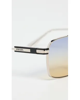 Prada 0PR 67ZS サングラス シルバー - サムネイル6