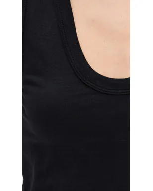 perfectwhitetee スクープネック タンクトップ（ブラック） - サムネイル6