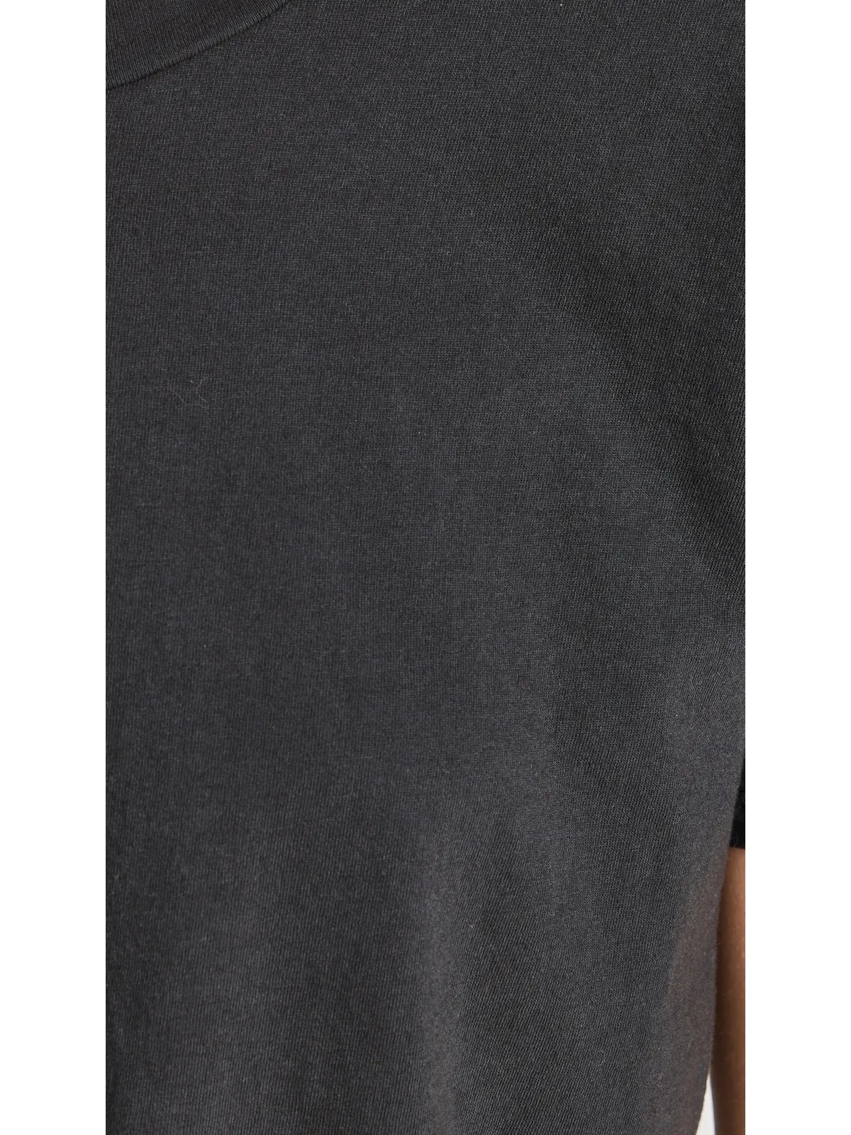 perfectwhitetee Harley コットン ボクシー クルーTシャツ ヴィンテージブラック - 画像6