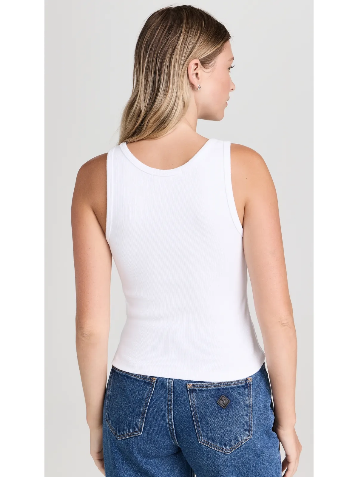 perfectwhitetee Vネック ブロンディ タンクトップ - 画像3