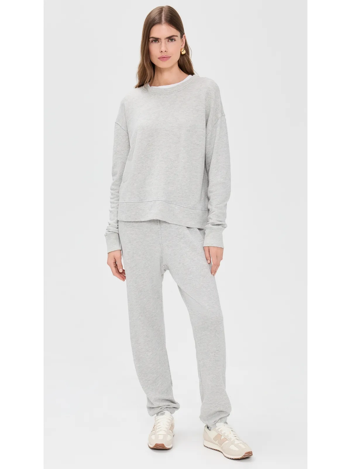 perfectwhitetee Tyler フレンチテリープルオーバースウェットシャツ ヘザーグレー - 画像5