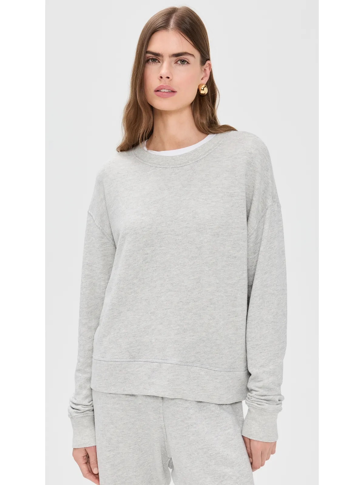 perfectwhitetee Tyler フレンチテリープルオーバースウェットシャツ ヘザーグレー - 画像2
