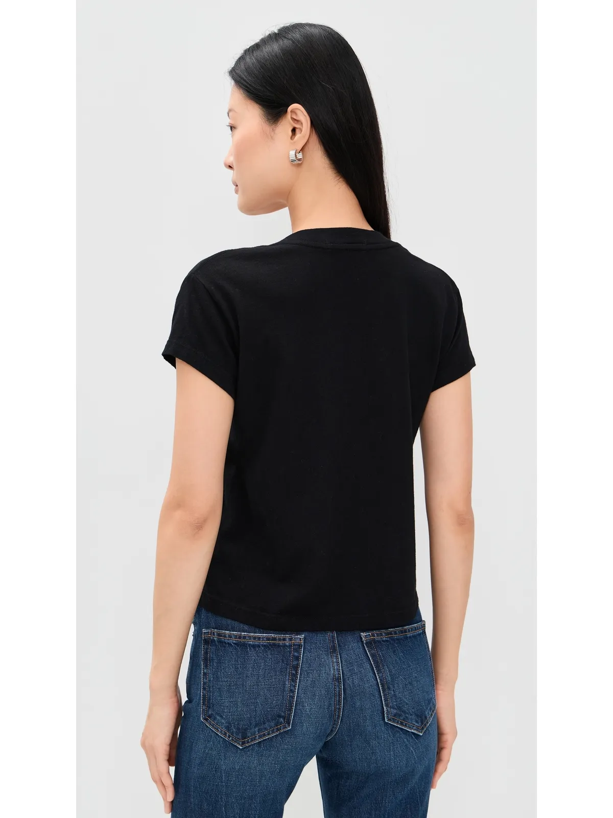 perfectwhitetee リサイクルコットンVネックTシャツ - 画像3
