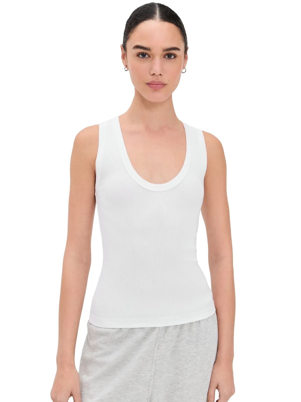 perfectwhitetee ジョーダン Uネック リブタンクトップ - 画像1