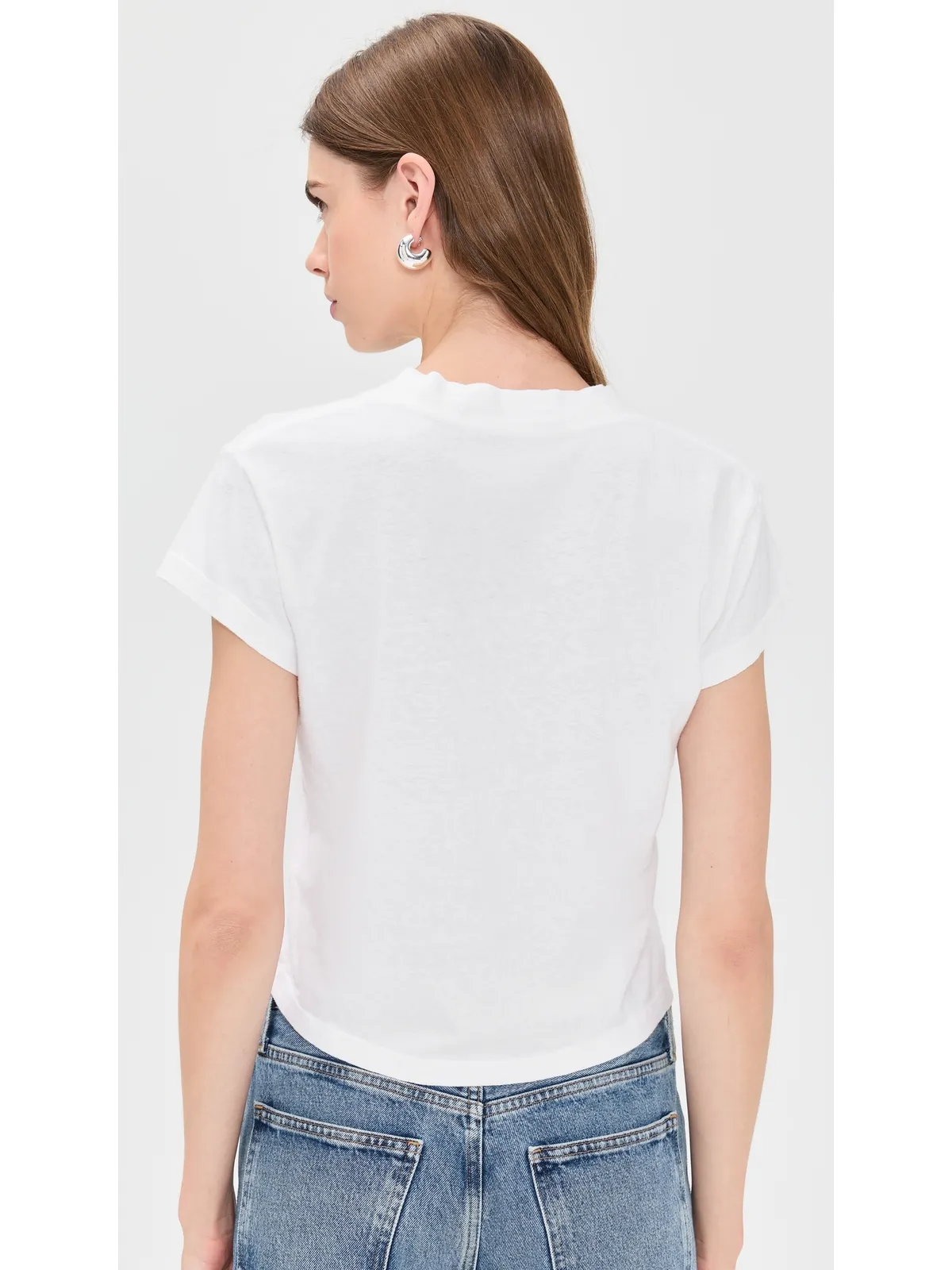 perfectwhitetee アラニス リサイクルコットン Vネック Tシャツ - 画像3