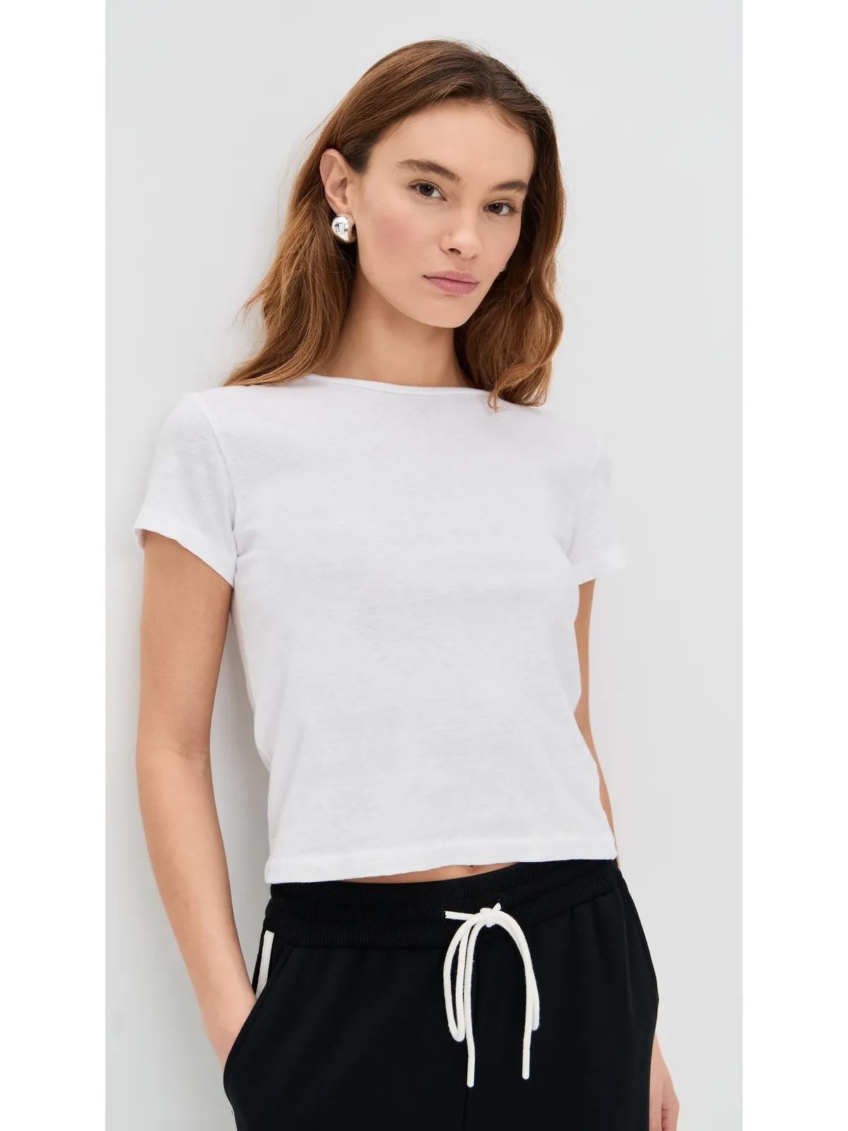 perfectwhitetee リサ リサイクルコットン スリム クルー ティー - 画像2