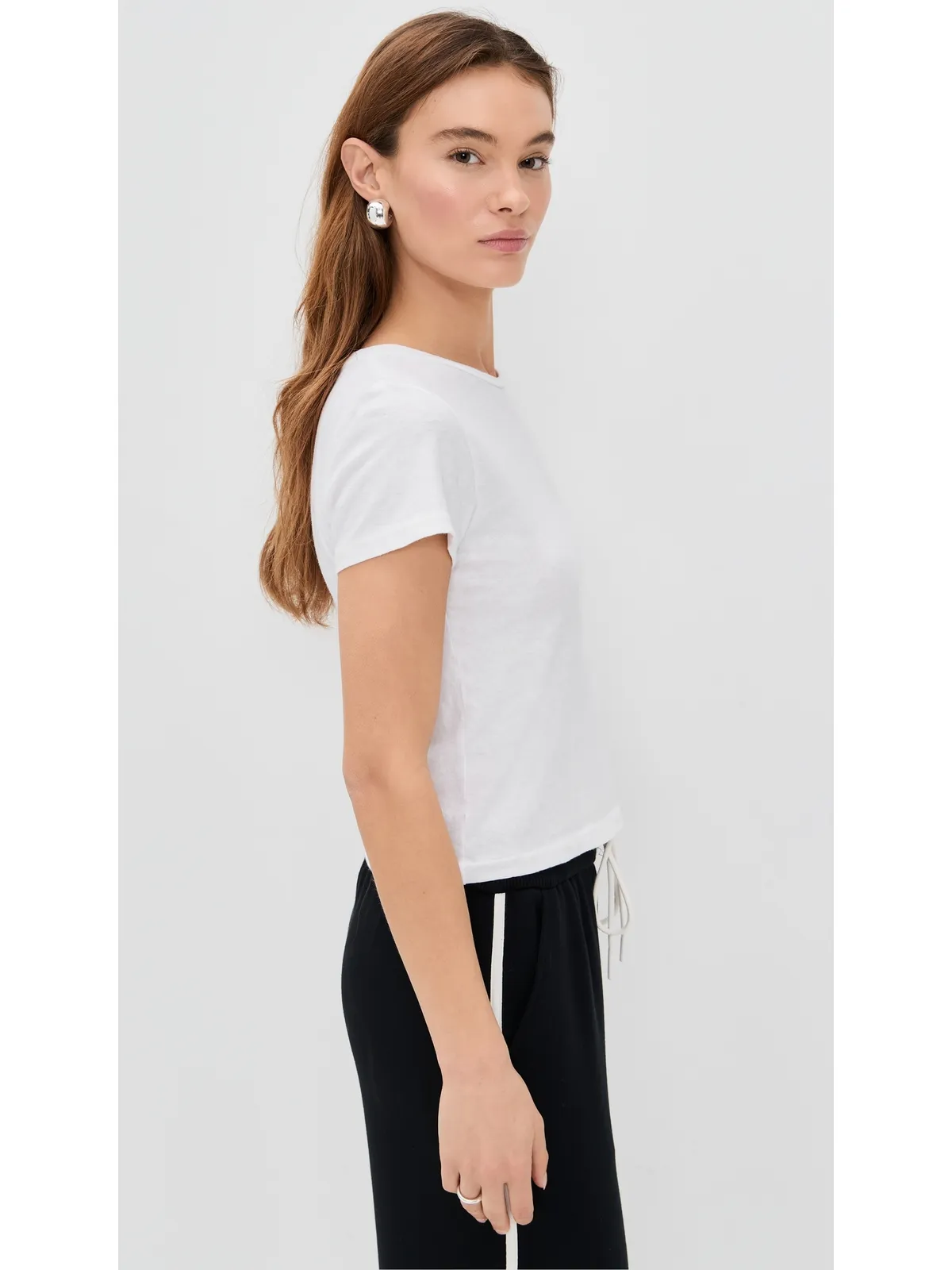 perfectwhitetee リサ リサイクルコットン スリム クルー ティー - 画像4