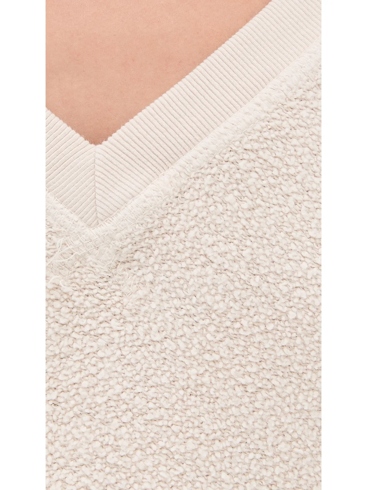 perfectwhitetee ZuriリバーシフリースVネックセーター - 画像6