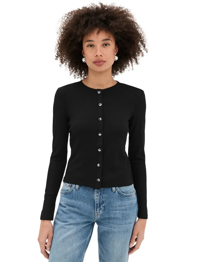 perfectwhitetee perfectwhitetee Maureen Luxeリブフィットカーディガンの商品画像