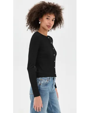 perfectwhitetee Maureen Luxeリブフィットカーディガン - サムネイル4