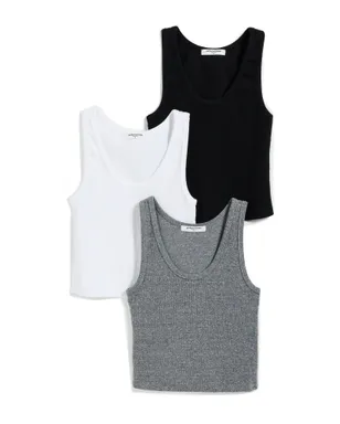perfectwhitetee ブロンディー タンクトップ 3パック エッセンシャル - サムネイル1