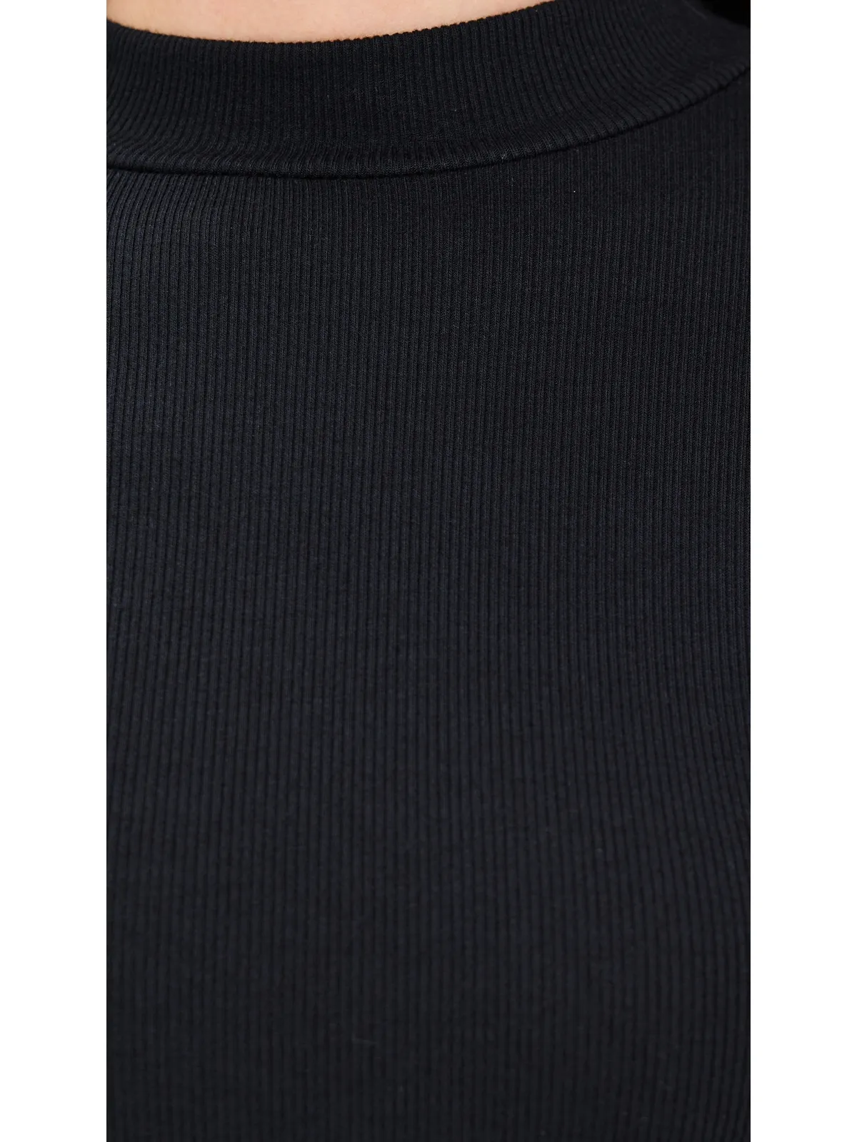 perfectwhitetee Lauryn Mock Neck Rib Long Sleeve Tee - 画像6