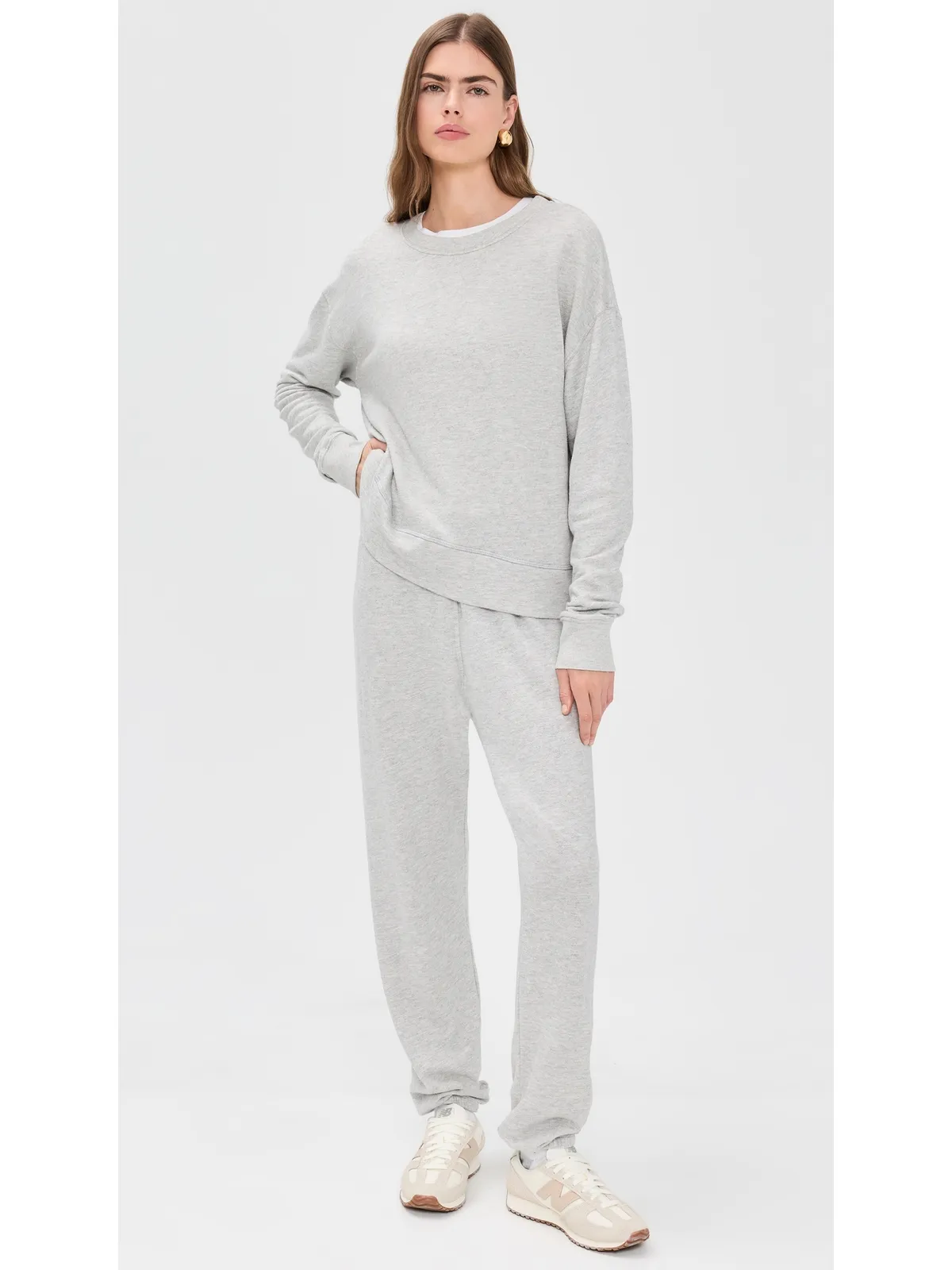 perfectwhitetee The Johnny French Terry Easy Sweatpants Heather Grey - 画像5