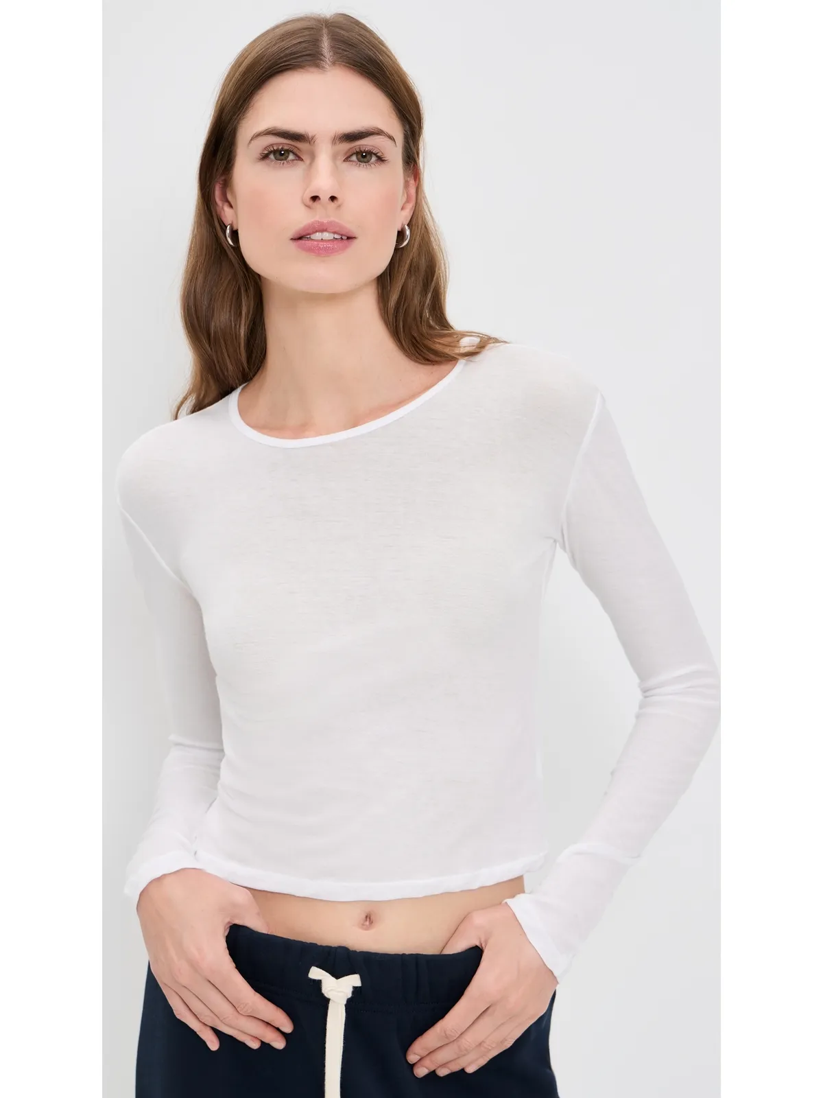 perfectwhitetee イナ フレンチジャージー ロングスリーブ ティー - 画像2