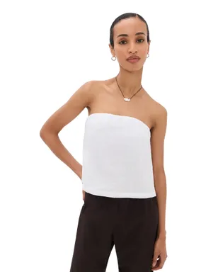 perfectwhitetee Gianna リネン チューブトップ - サムネイル1