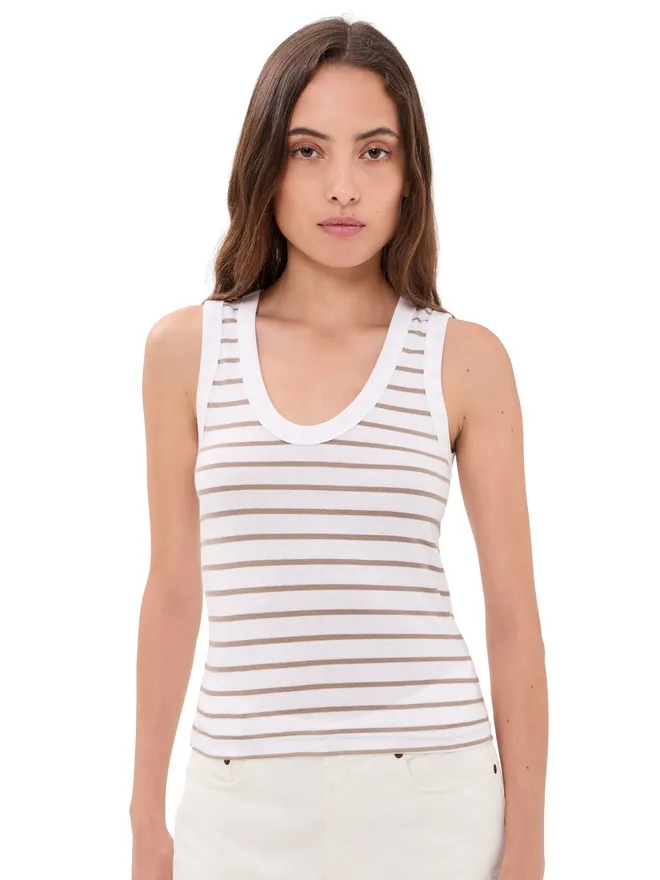 perfectwhitetee perfectwhitetee タンクトップ ストライプの商品画像
