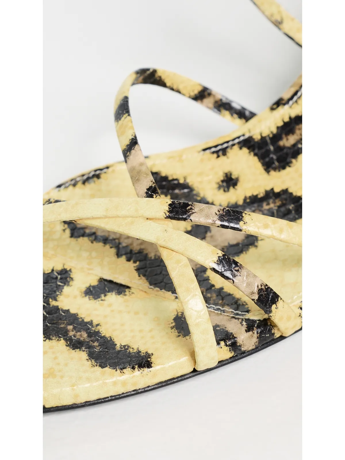 Proenza Schouler Uma アンクルストラップ サンダル（エンボスドパイソン・プリント、レジン・マルチ） - 画像6