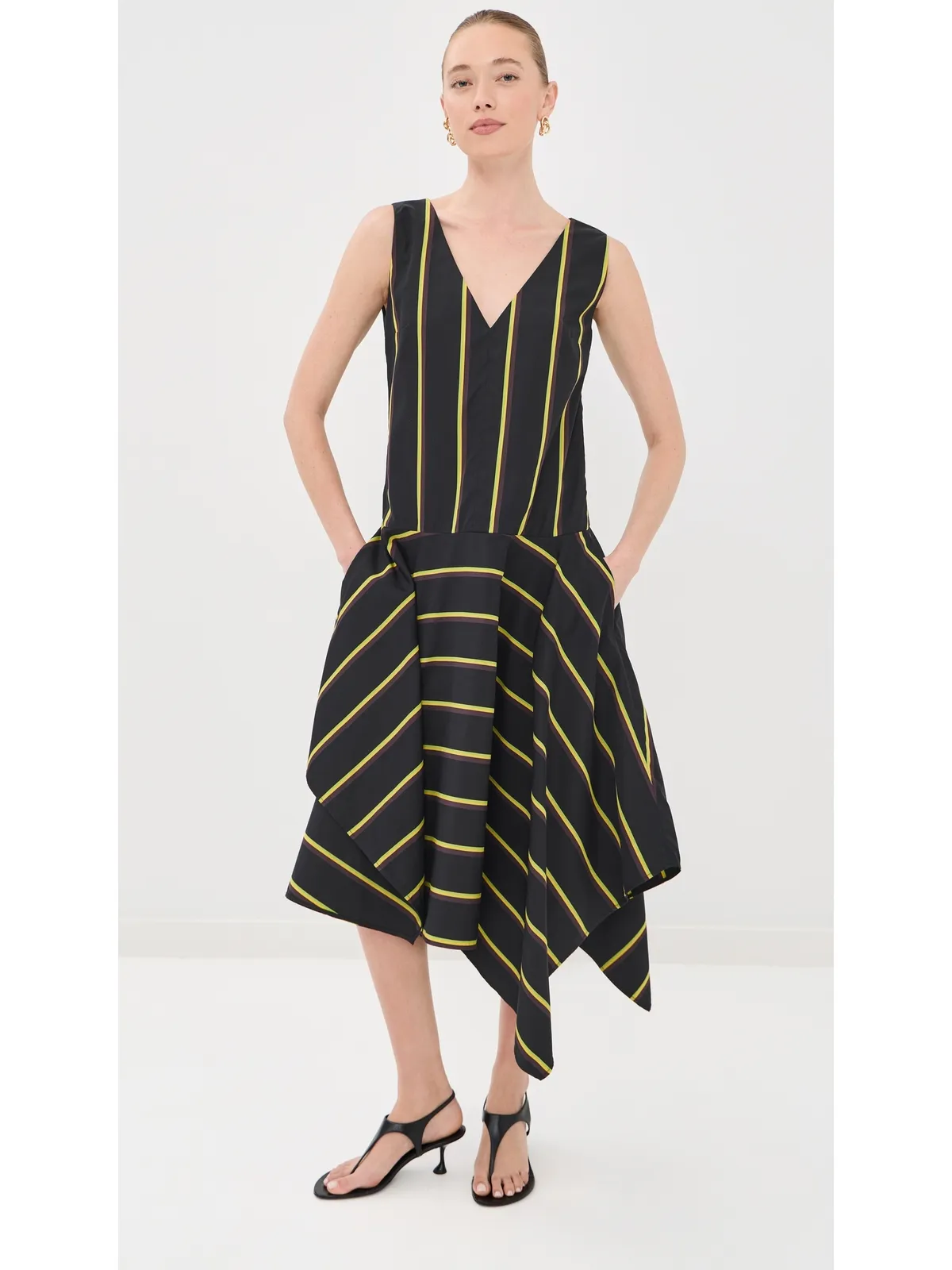 Proenza Schouler Beatriz Dress コットンシルクシャツィング - 画像5