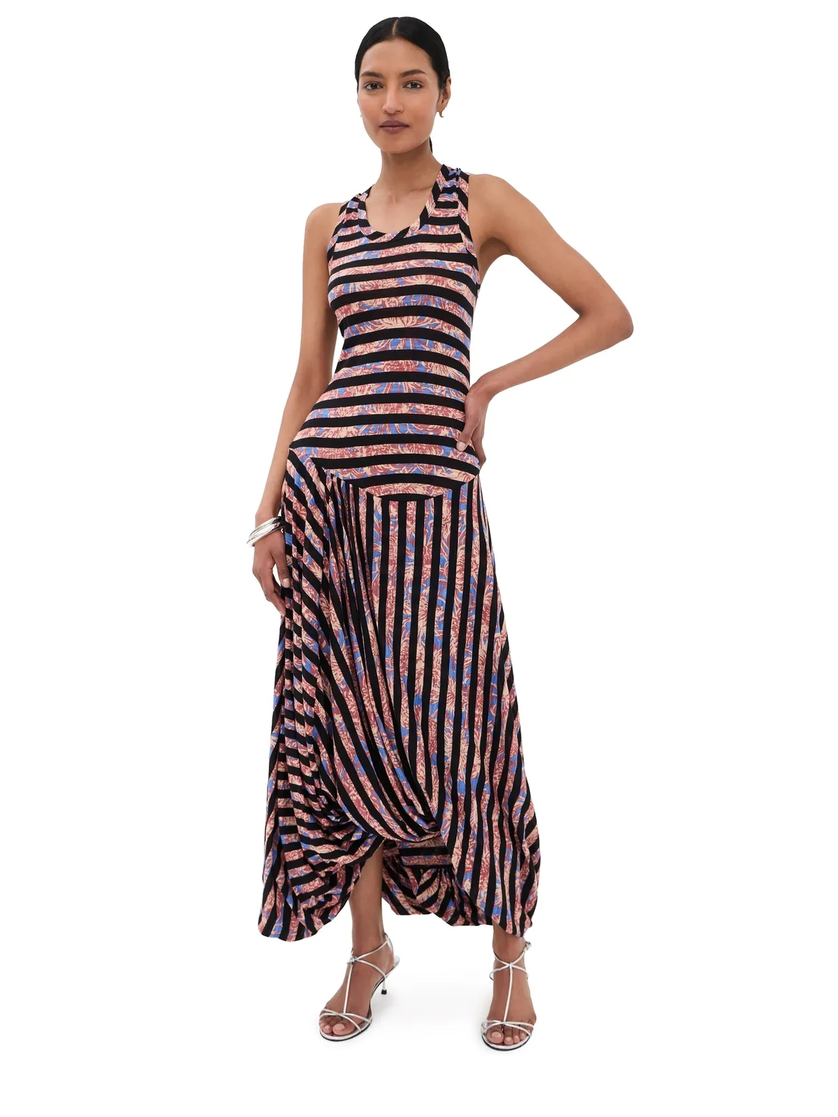 Proenza Schouler Nour プリント ティッシュジャージードレス - 画像1