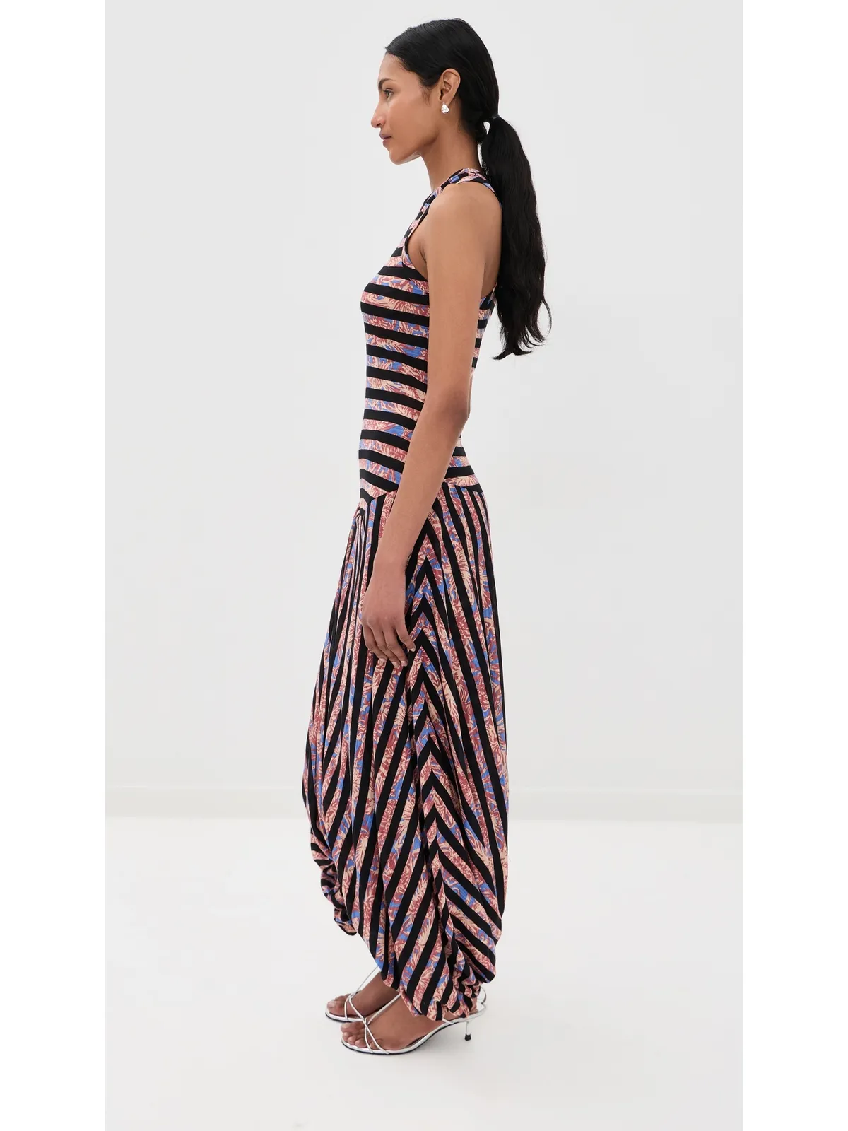 Proenza Schouler Nour プリント ティッシュジャージードレス - 画像4