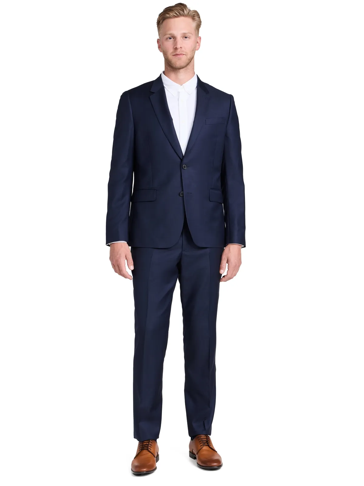 Paul Smith テーラードフィット 2ボタン スーツ ダークネイビー - 画像1