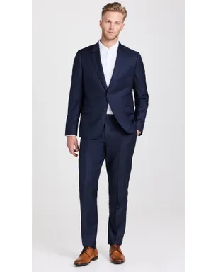 Paul Smith テーラードフィット 2ボタン スーツ ダークネイビー - サムネイル6