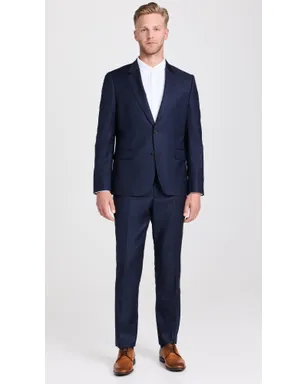 Paul Smith テーラードフィット 2ボタン スーツ ダークネイビー - サムネイル2