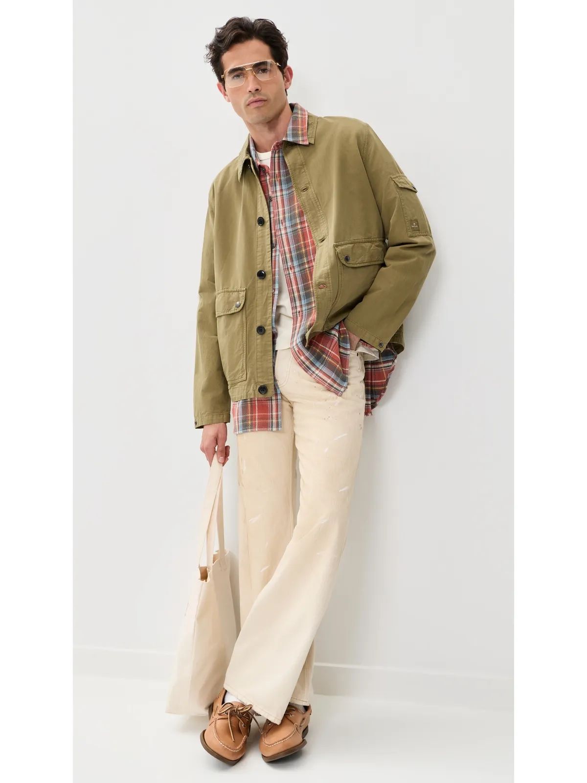 PS Paul Smith シャツジャケット オリーブグリーン - 画像5
