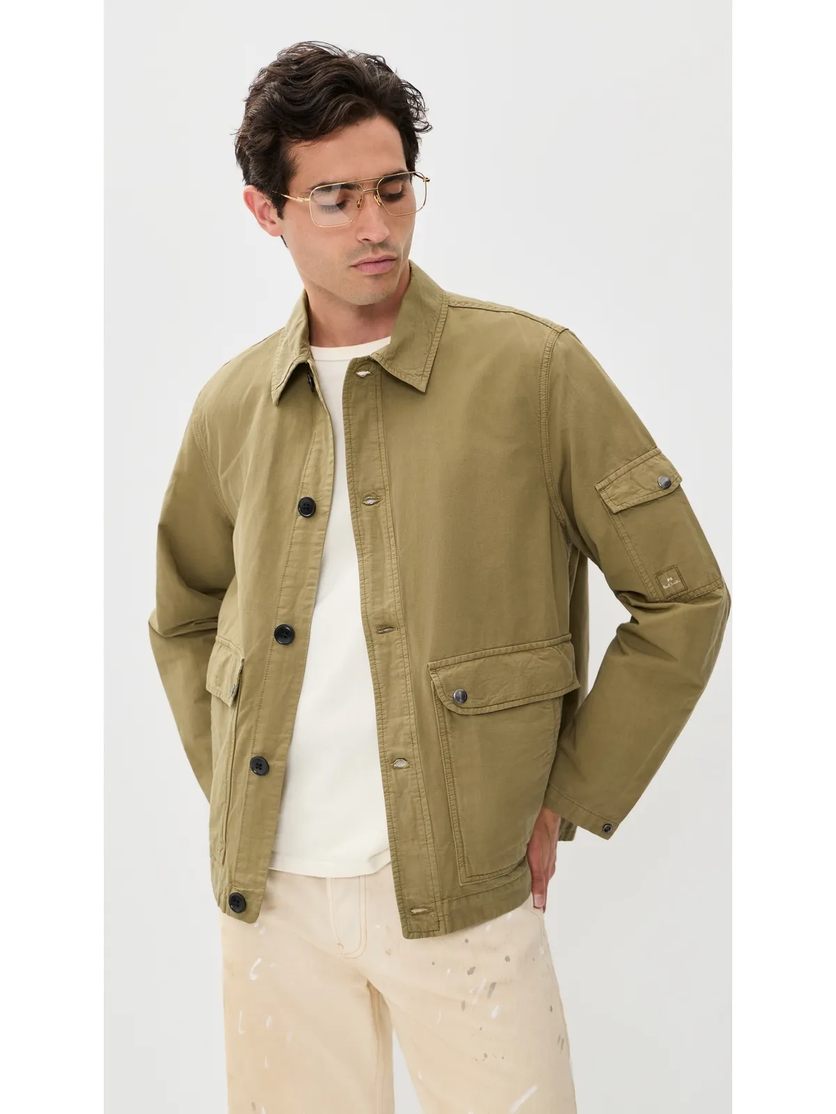 PS Paul Smith シャツジャケット オリーブグリーン - 画像2