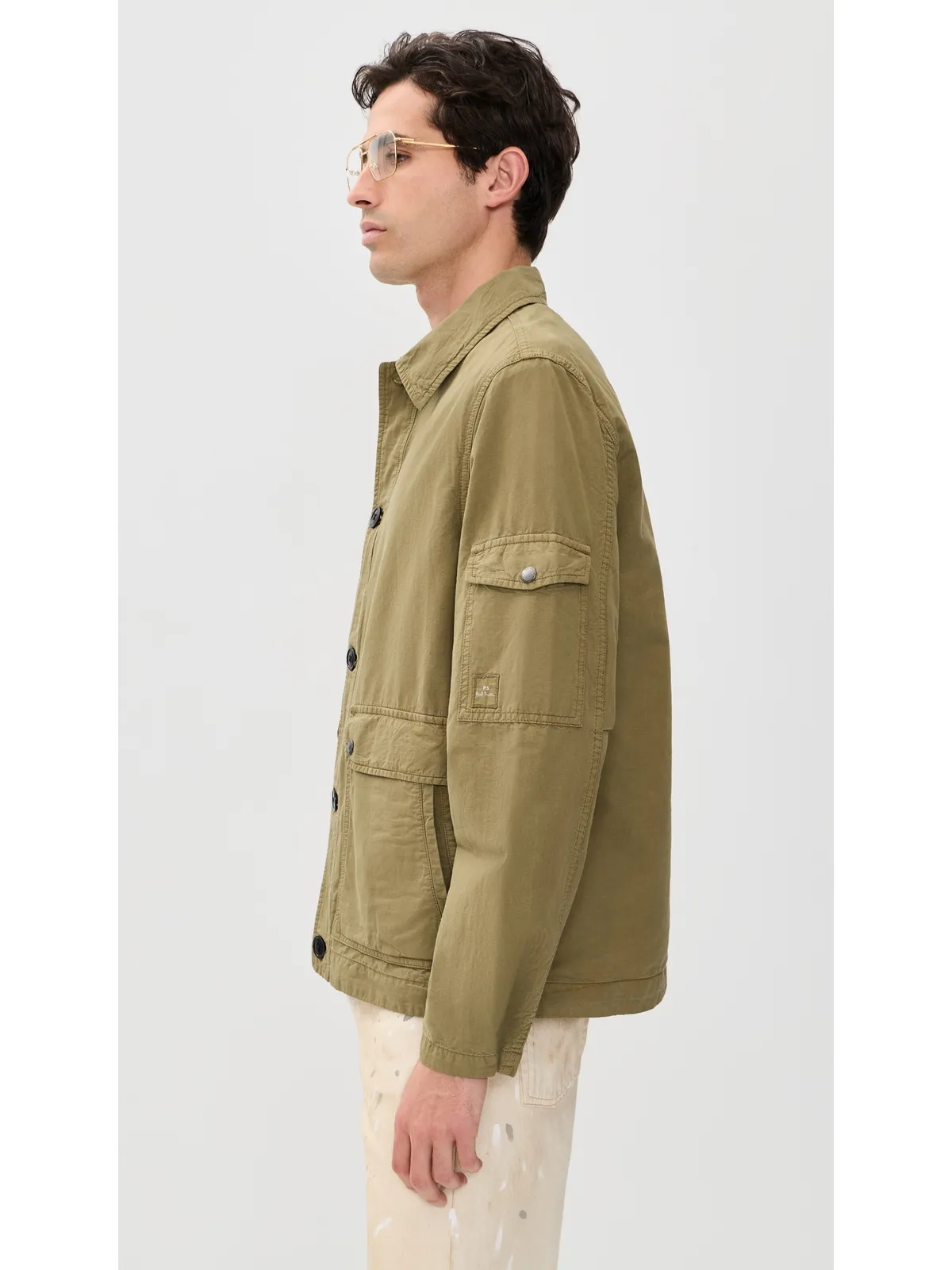 PS Paul Smith シャツジャケット オリーブグリーン - 画像4