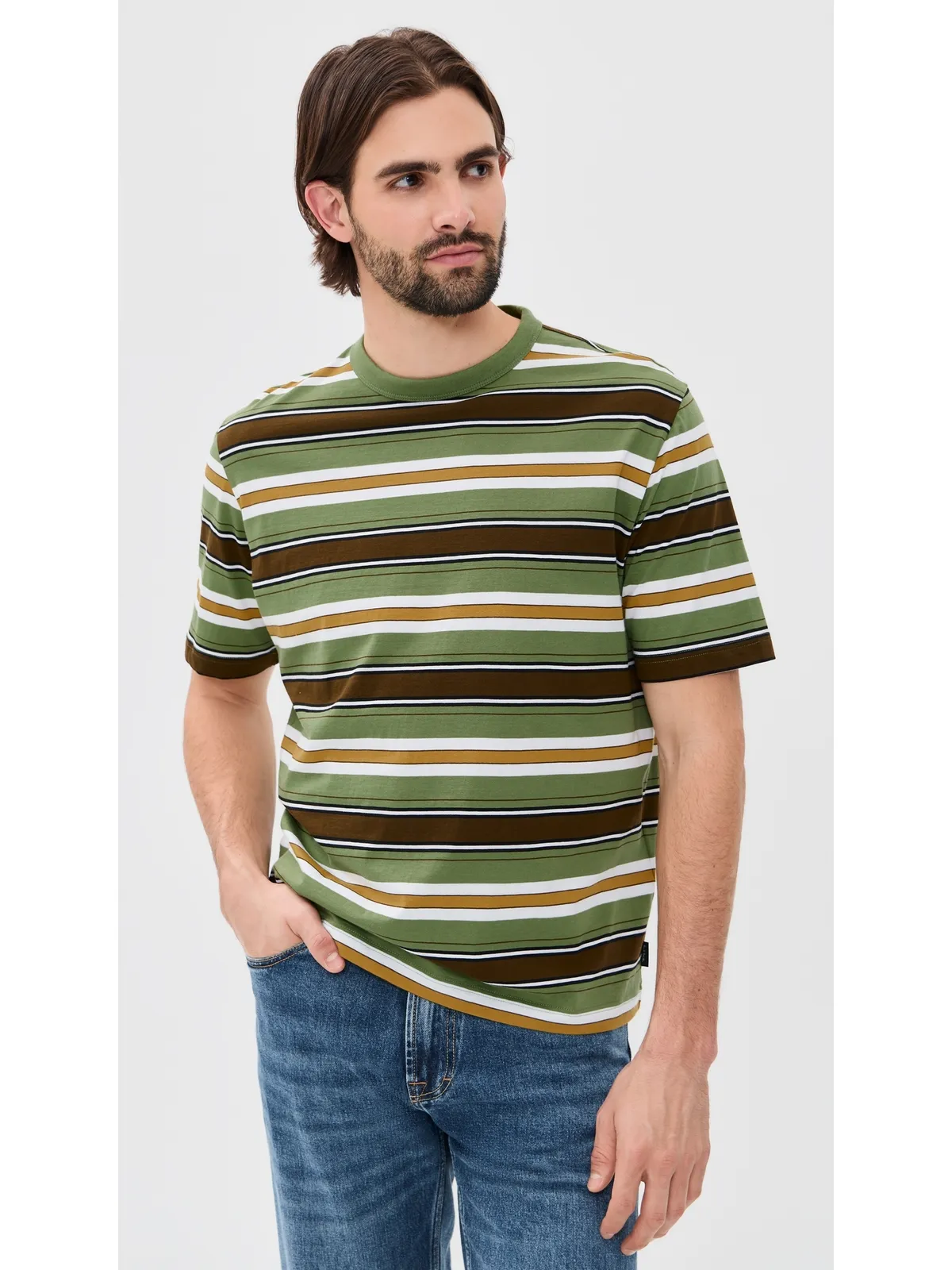 PS Paul Smith カジュアルフィット ボーダー半袖Tシャツ - 画像2
