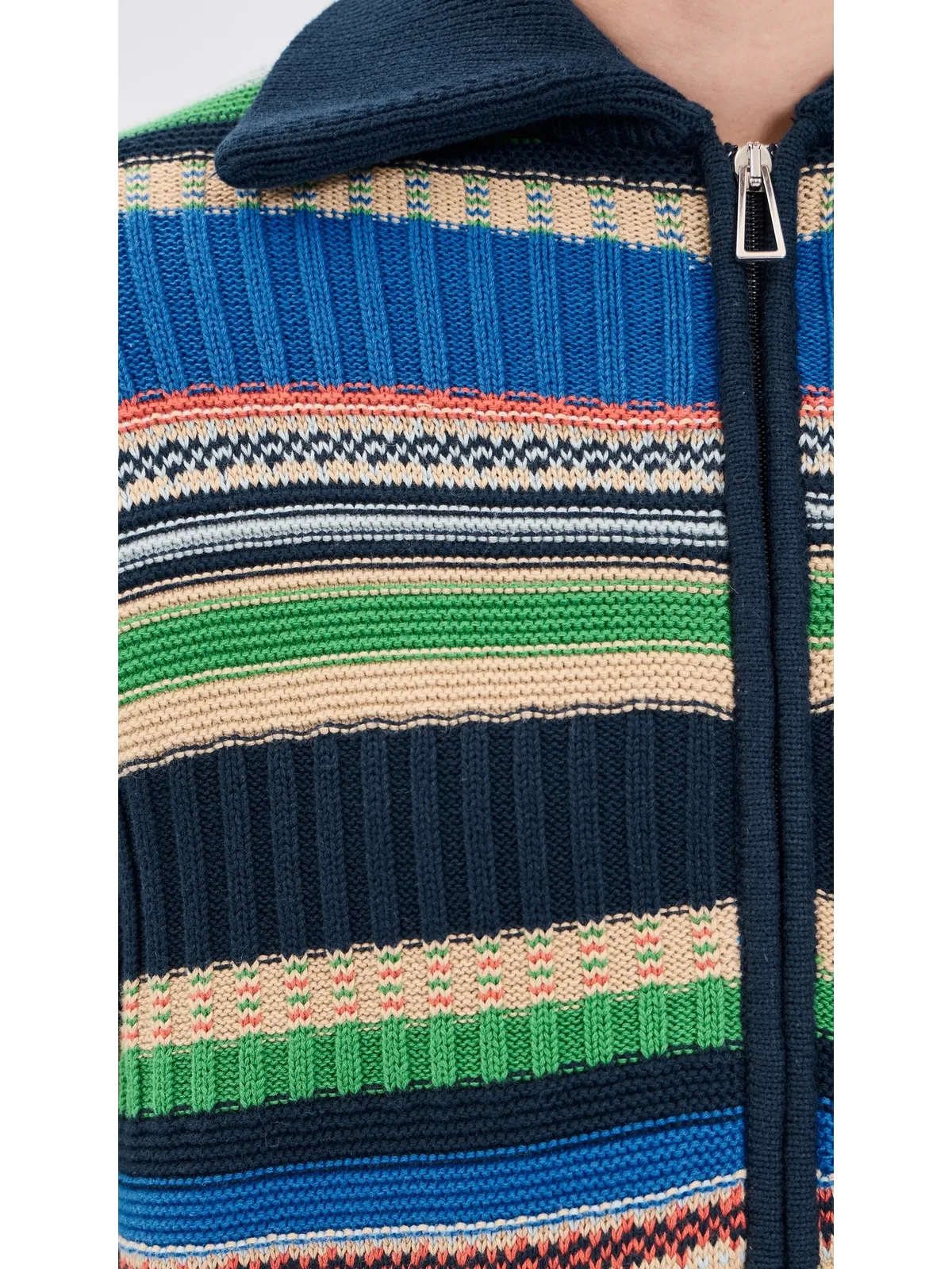 PS Paul Smith メンズ カーディガン ジップフロント マルチカラー - 画像6