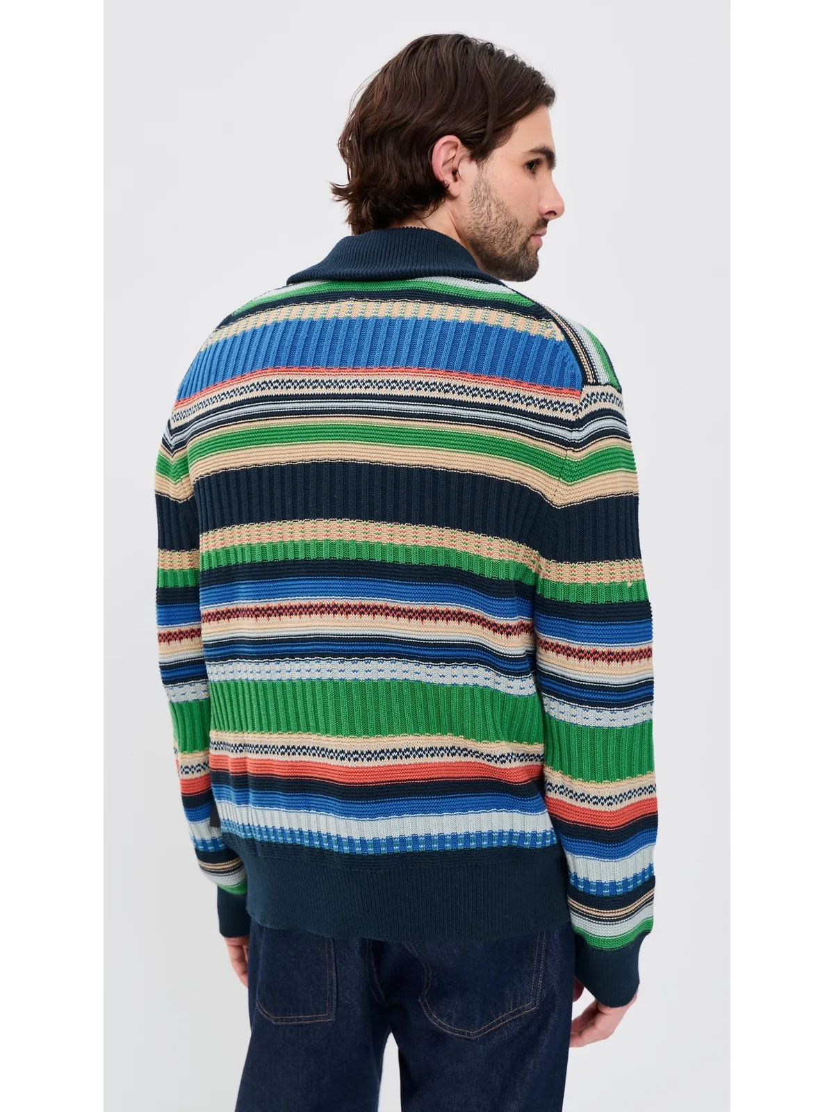 PS Paul Smith メンズ カーディガン ジップフロント マルチカラー - 画像3