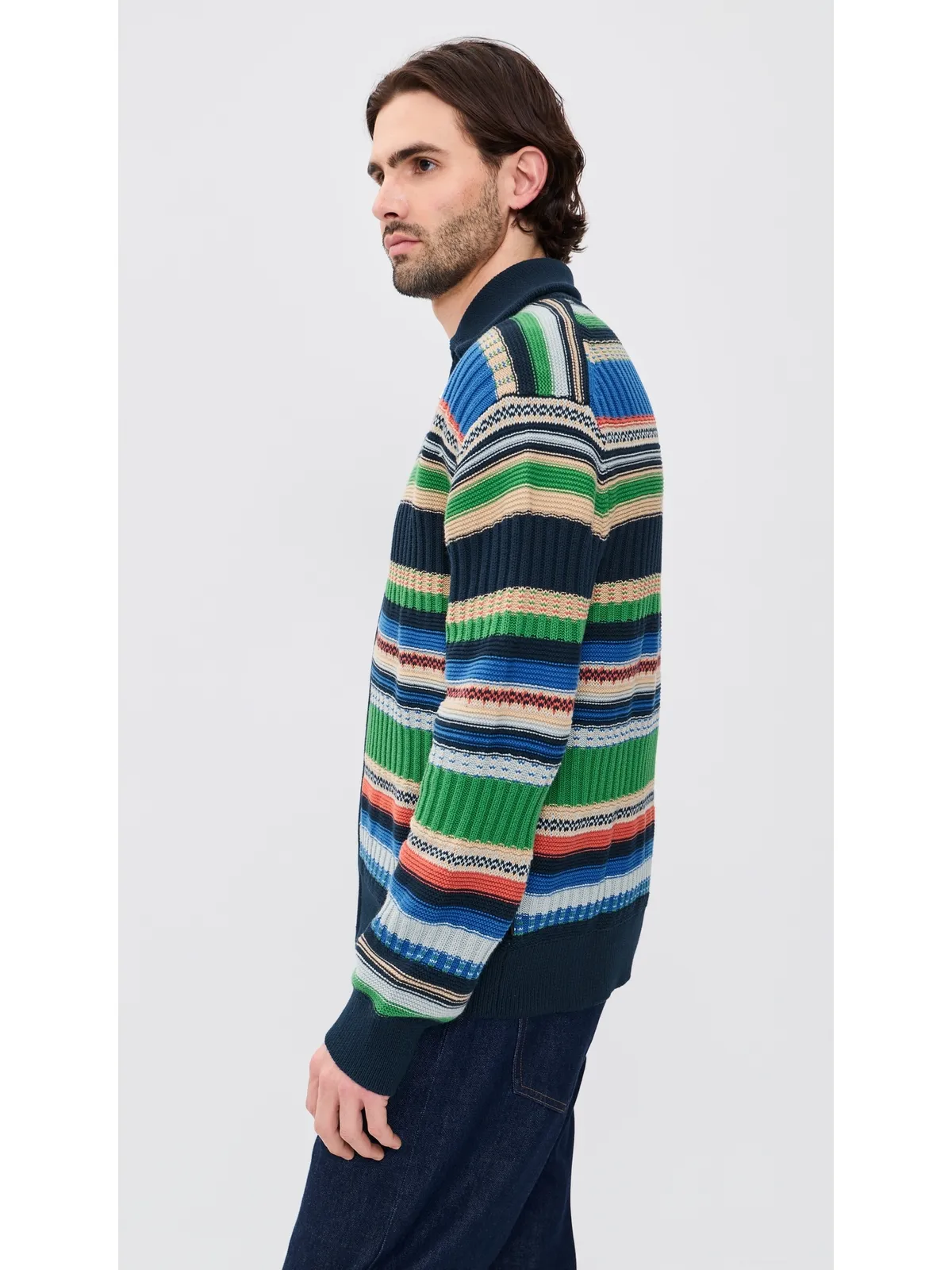 PS Paul Smith メンズ カーディガン ジップフロント マルチカラー - 画像4