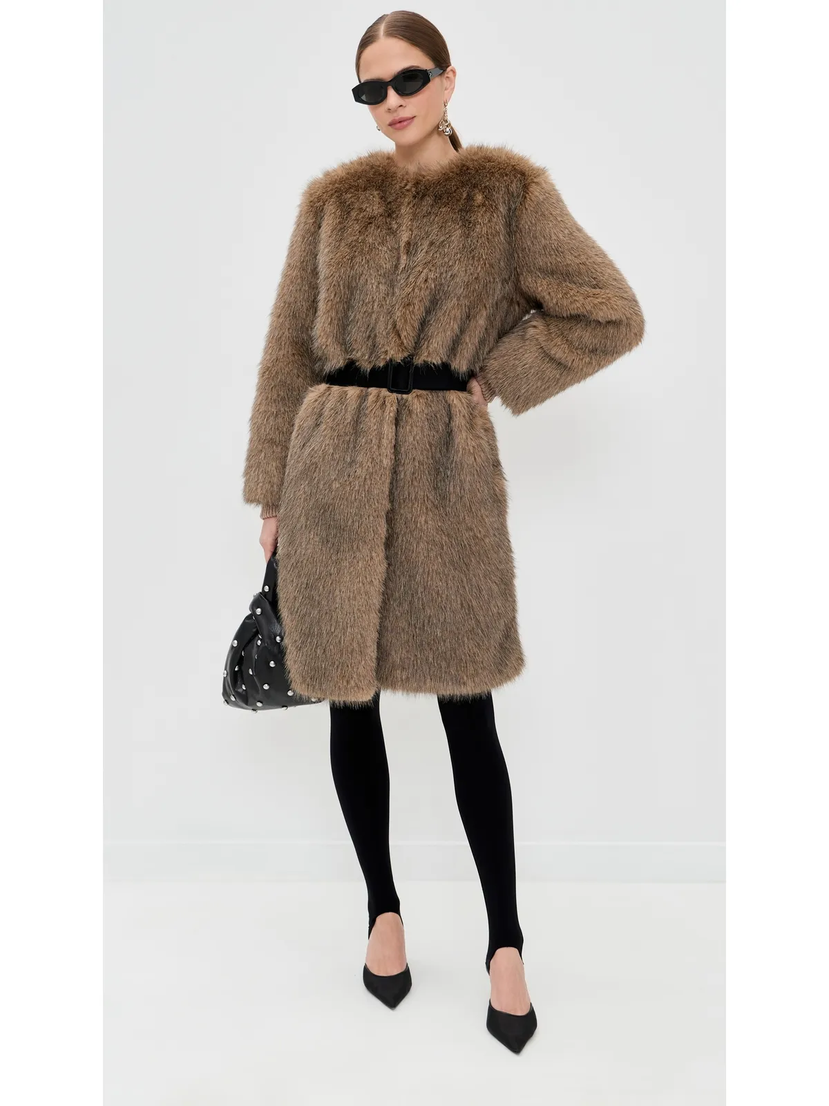 Proenza Schouler White Label Khai Coat（フェイクファー） - 画像5
