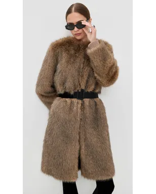 Proenza Schouler White Label Khai Coat（フェイクファー） - サムネイル2