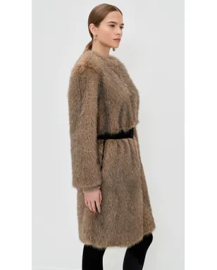 Proenza Schouler White Label Khai Coat（フェイクファー） - サムネイル4