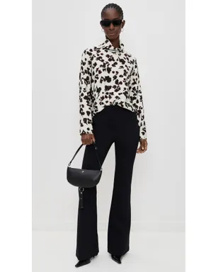Proenza Schouler White Label アンセルトップ プリント ソフトツイル アクアフローラル - サムネイル5