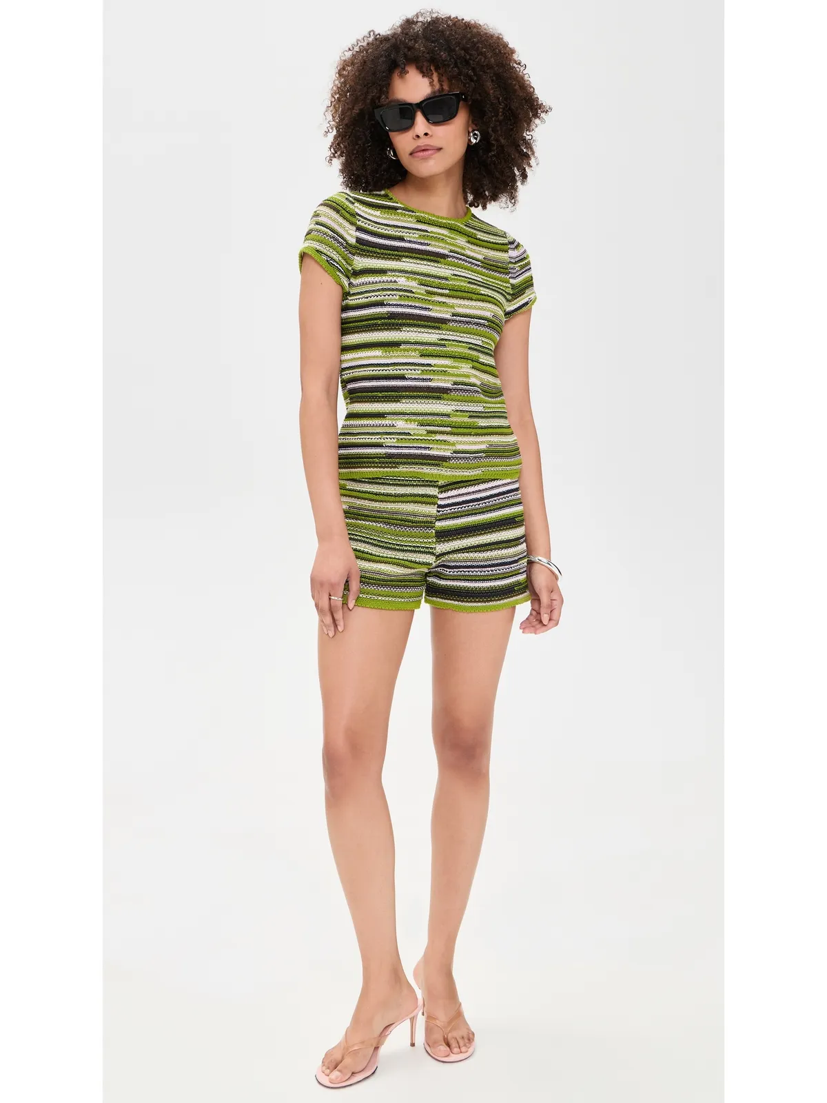 Proenza Schouler White Label ベヤ ニットTシャツ Apple Multi - 画像5