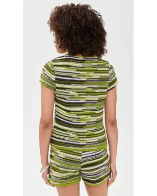 Proenza Schouler White Label ベヤ ニットTシャツ Apple Multi - サムネイル3