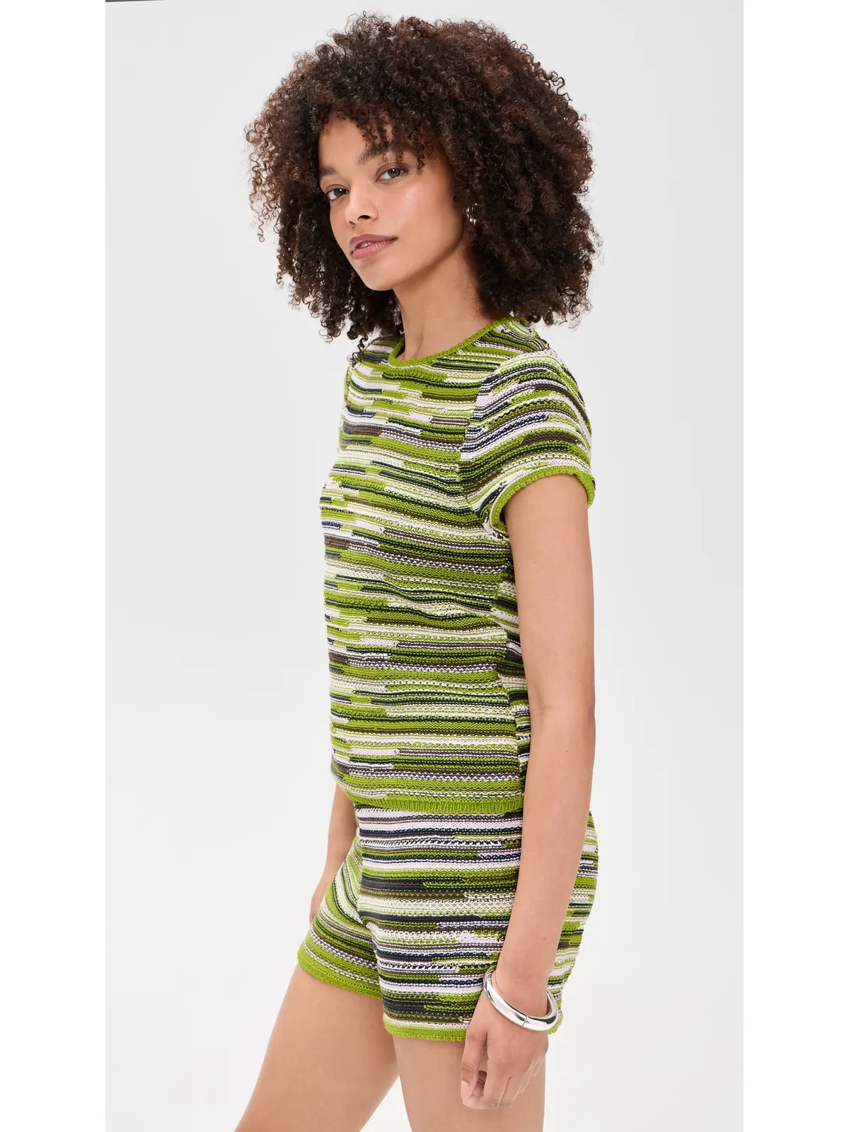 Proenza Schouler White Label ベヤ ニットTシャツ Apple Multi - 画像4