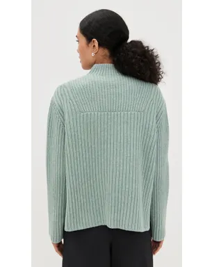 Proenza Schouler White Label Meronセーター メランジメリノ Sea Glass Melange - サムネイル3