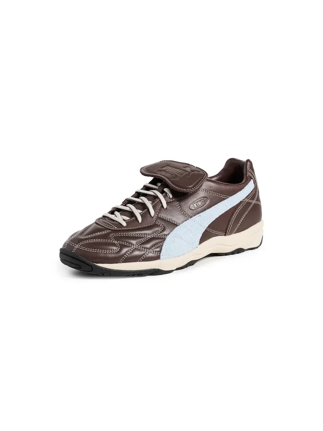 PUMA PUMA キング インドア ミックス スニーカー チョコレートブラウン/シルバースカイの商品画像