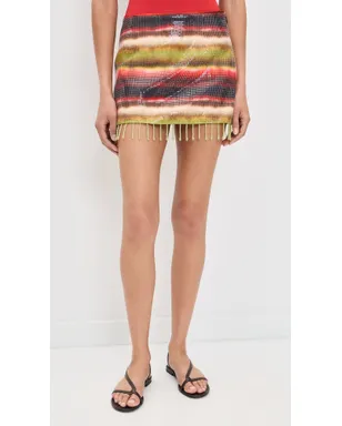 Runaway the Label Martini Sequin Miniskirt Anabell Red - サムネイル2